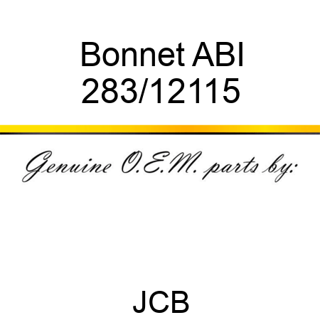Bonnet ABI 283/12115