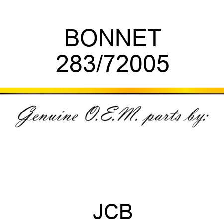 BONNET 283/72005