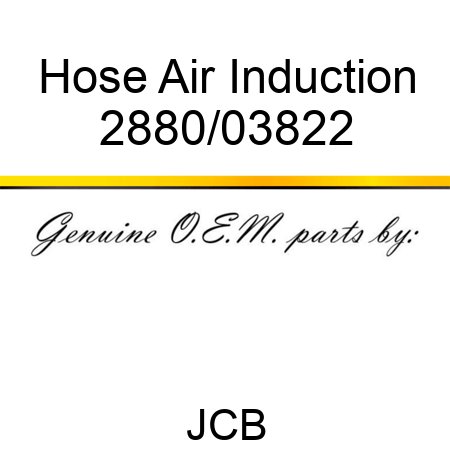 Hose Air Induction 2880/03822