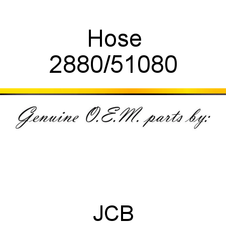 Hose 2880/51080