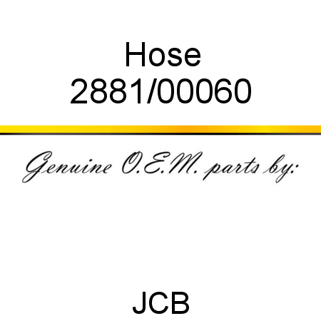 Hose 2881/00060