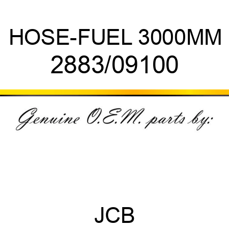 HOSE-FUEL 3000MM 2883/09100