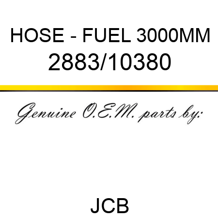 HOSE - FUEL 3000MM 2883/10380