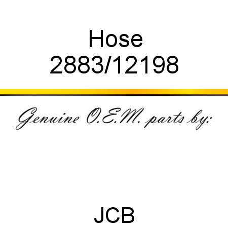 Hose 2883/12198