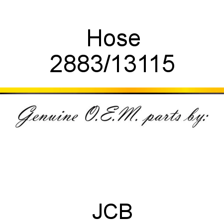 Hose 2883/13115