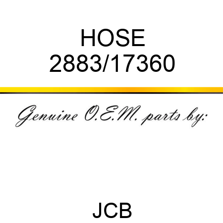 HOSE 2883/17360