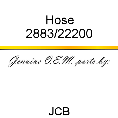 Hose 2883/22200