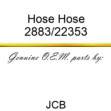 Hose Hose 2883/22353