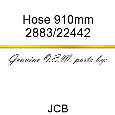 Hose 910mm 2883/22442