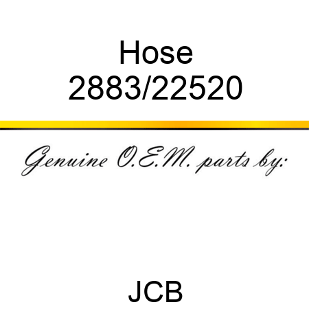 Hose 2883/22520