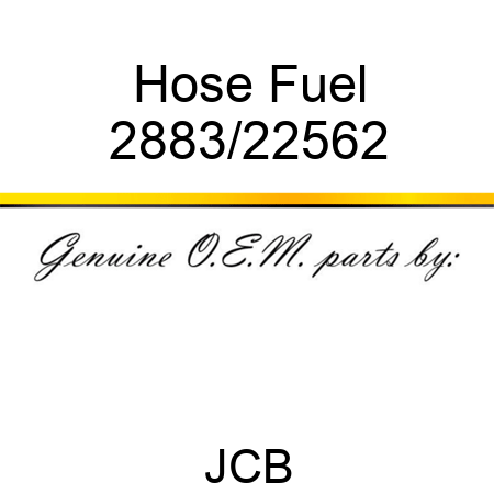 Hose Fuel 2883/22562