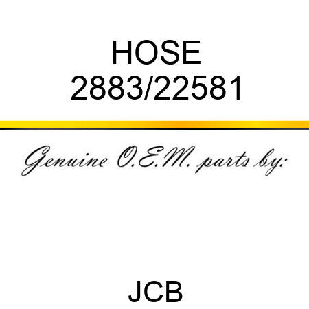 HOSE 2883/22581