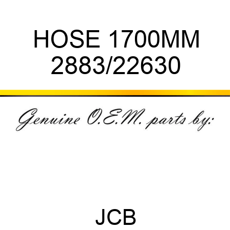 HOSE 1700MM 2883/22630