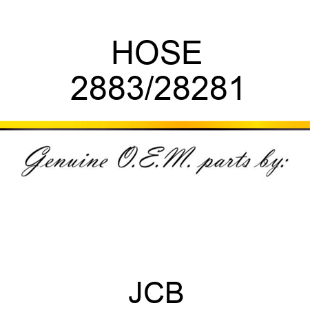 HOSE 2883/28281