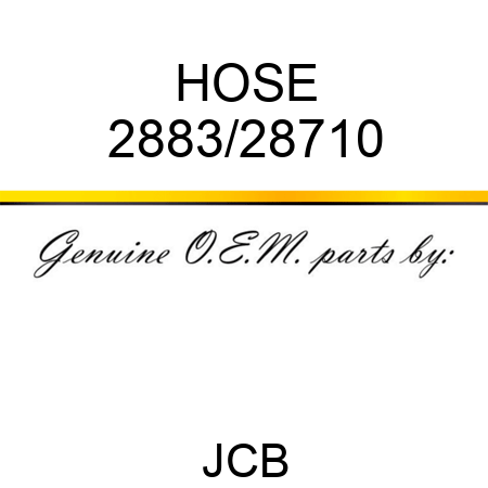 HOSE 2883/28710