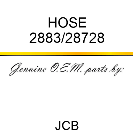 HOSE 2883/28728