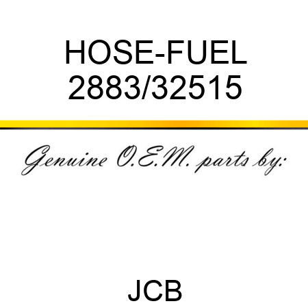 HOSE-FUEL 2883/32515