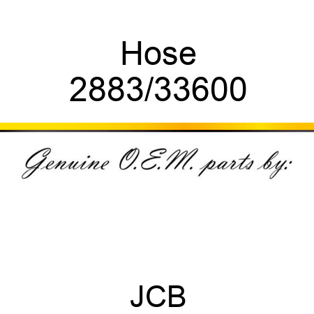 Hose 2883/33600
