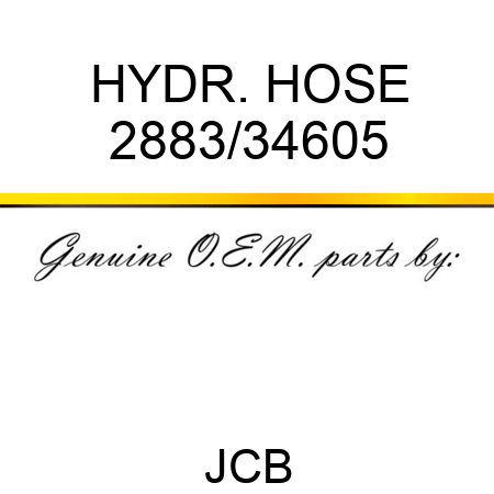 HYDR. HOSE 2883/34605
