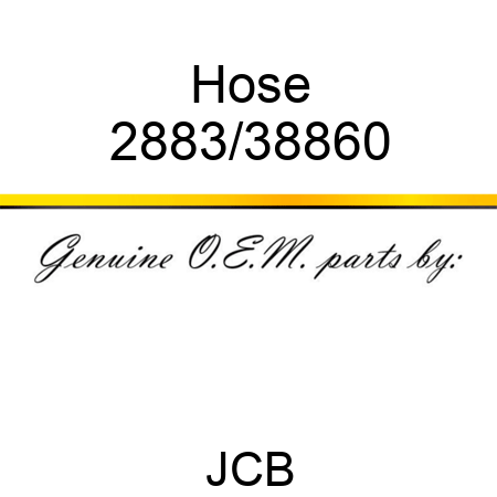 Hose 2883/38860