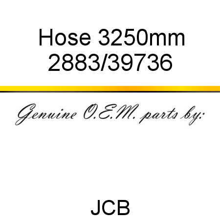 Hose, 3250mm 2883/39736