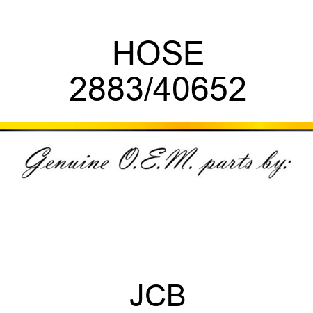 HOSE 2883/40652