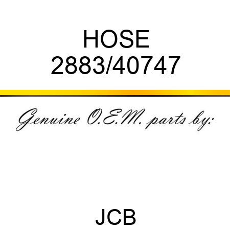 HOSE 2883/40747
