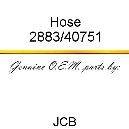 Hose 2883/40751