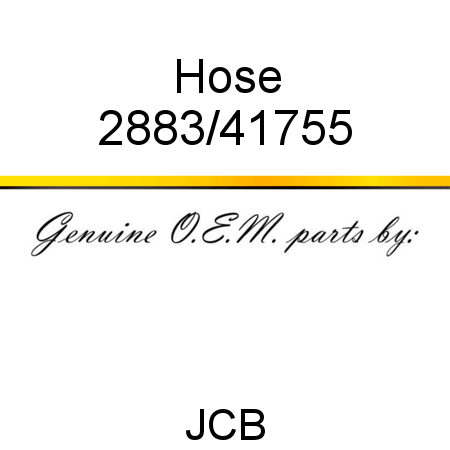 Hose 2883/41755