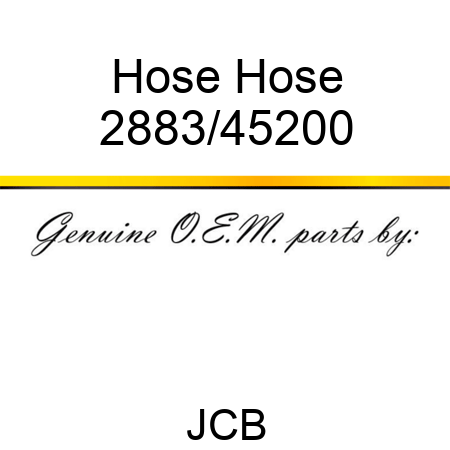 Hose Hose 2883/45200