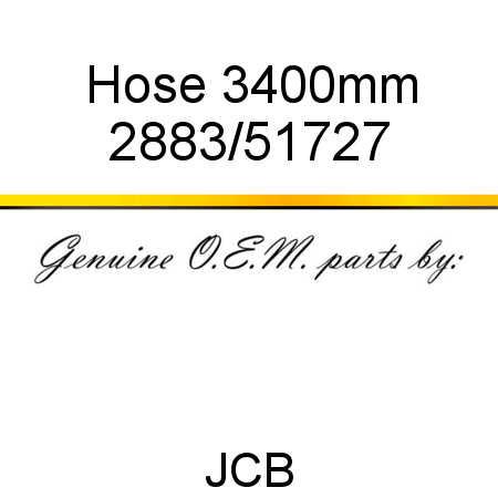 Hose, 3400mm 2883/51727