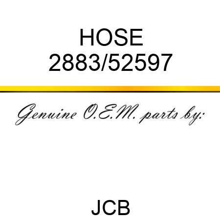 HOSE 2883/52597