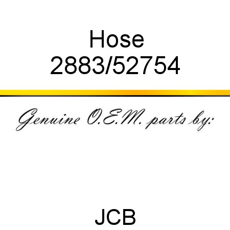 Hose 2883/52754