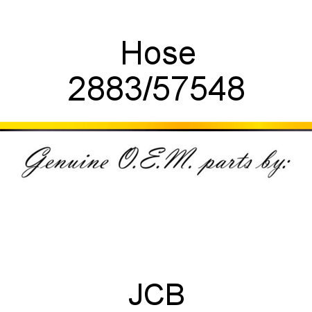 Hose 2883/57548