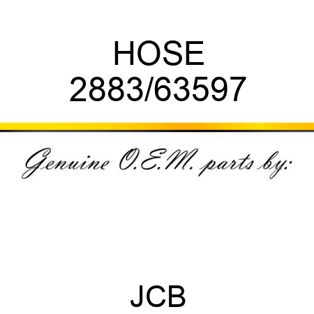 HOSE 2883/63597
