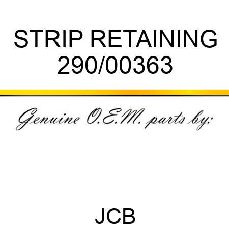 STRIP RETAINING 290/00363