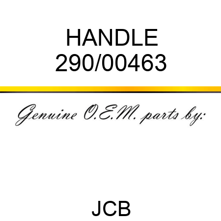 HANDLE 290/00463