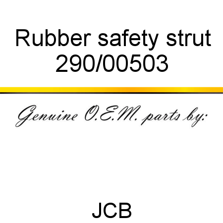Rubber, safety strut 290/00503