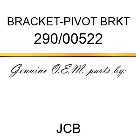 BRACKET-PIVOT BRKT 290/00522
