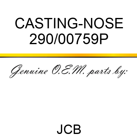 CASTING-NOSE 290/00759P
