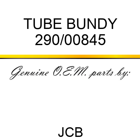 TUBE BUNDY 290/00845