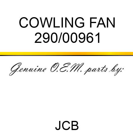 COWLING FAN 290/00961