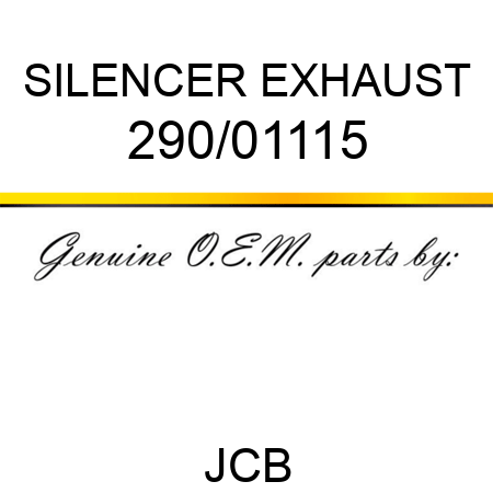SILENCER EXHAUST 290/01115