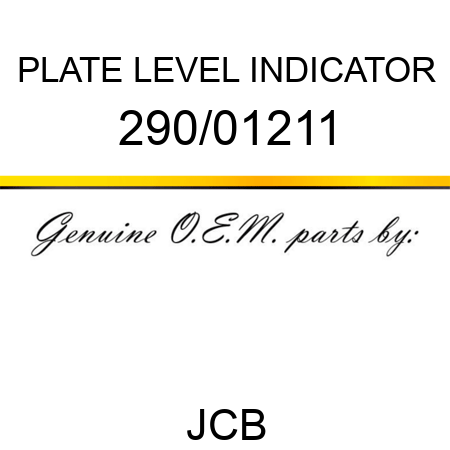 PLATE LEVEL INDICATOR 290/01211
