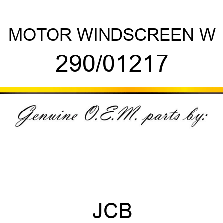MOTOR WINDSCREEN W 290/01217