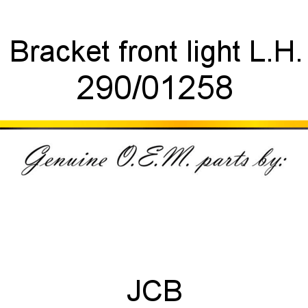 Bracket, front light L.H. 290/01258