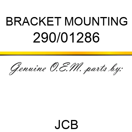 BRACKET MOUNTING 290/01286