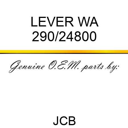 LEVER WA 290/24800