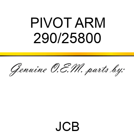 PIVOT ARM 290/25800