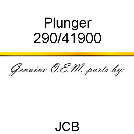 Plunger 290/41900